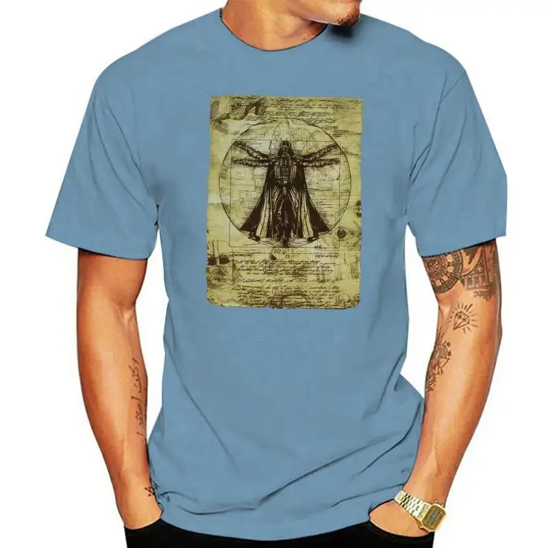 

Shirt Men'S Vitruvian Man Graphic T-Shirt Breathable Tops Tee Shirt