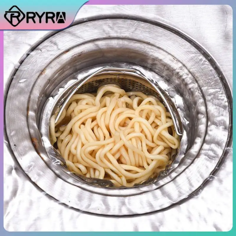 

Sink Drain Plug Dense Hole 304 Stainless Steel Sink Strainer Fine Mesh With Handle Floor Drain Core Cover Sink Basket