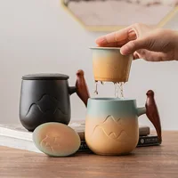 Tea Maker Ceramic Creative Design Tea Strainer Mug Fancy Strainer Pu'er Tea Herbal Tea Tools Kitchen Accessories