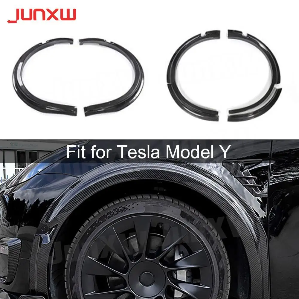 

for Tesla model Y 2021+ Wheel Eyebrow Car Fender Flares Mudguard Lip Body Kit ABS Car Protector Cover Mud Guard