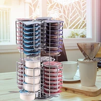 coffee capsules organizer coffee pod holder 35 pod pack storage spins 360 degrees home or office kitchen counter organizer