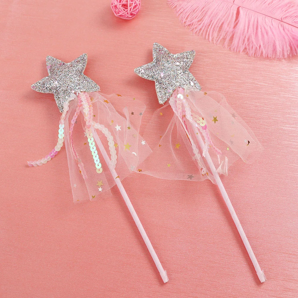 

2pcs Gradient Colorful Angel Wings Fairy Stick Cosplay Performance Costume for Kids Children (Angel Wing + Fairy Stick)