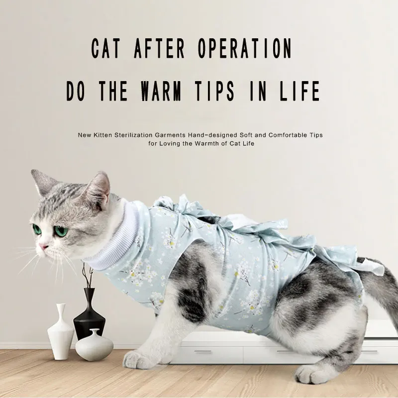 

Хирургия для стерилизации кошек, восстановление одежды, отлучение для предотвращения лизания, послеоперационный rRcovery, дезинфекция, дышащи...