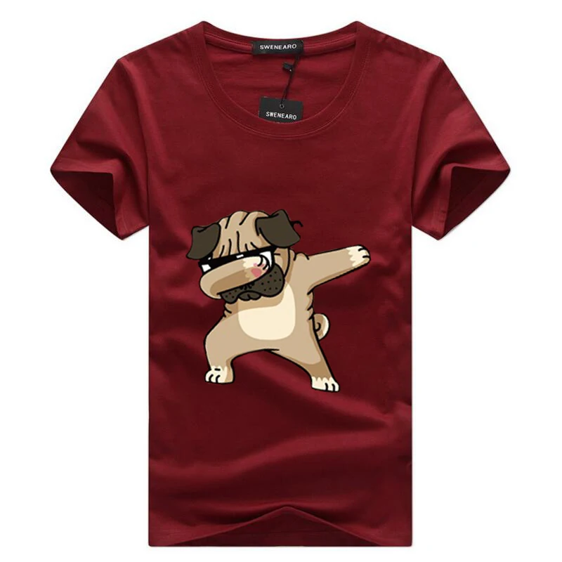 Новинка 2022 летние модные мужские футболки с принтом Мультяшные собаки большие