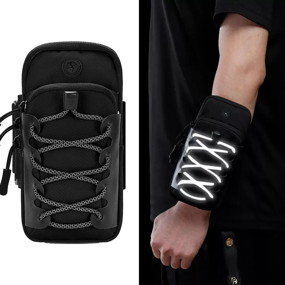 Светоотражающая сумка на руку, мужская спортивная сумка для телефона, для фитнеса, бега, спортзала, повязка на руку dior сумка на руку