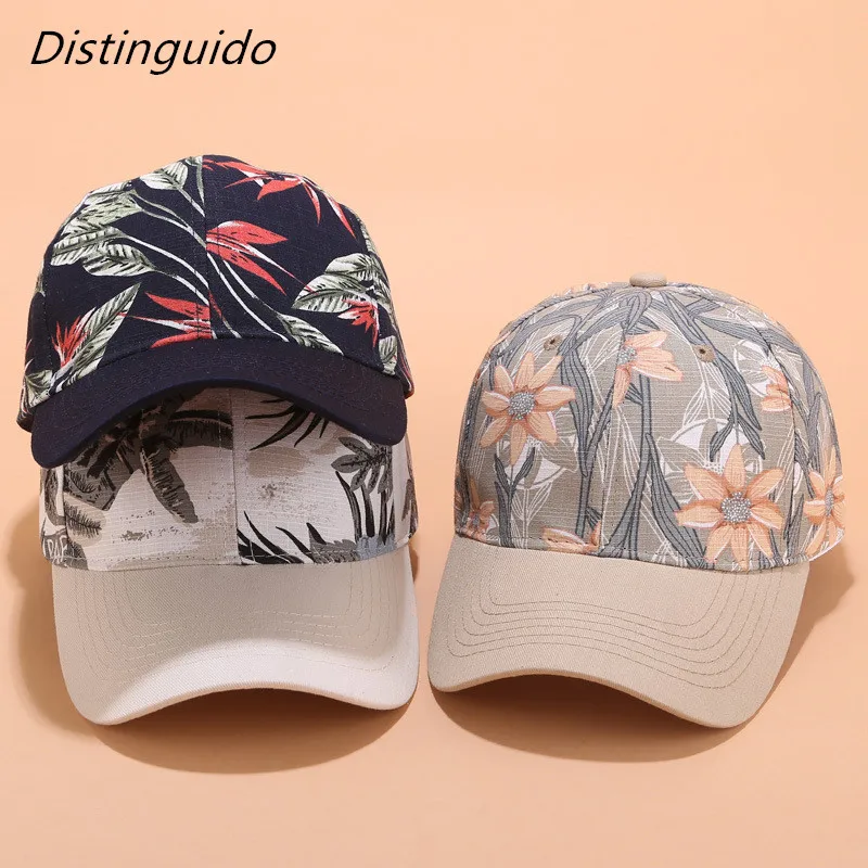 

New Baseball Cap Women Flower Embroidery Sun Hats Spring Summer Girls Adjustable Snapback Visor Caps HT027