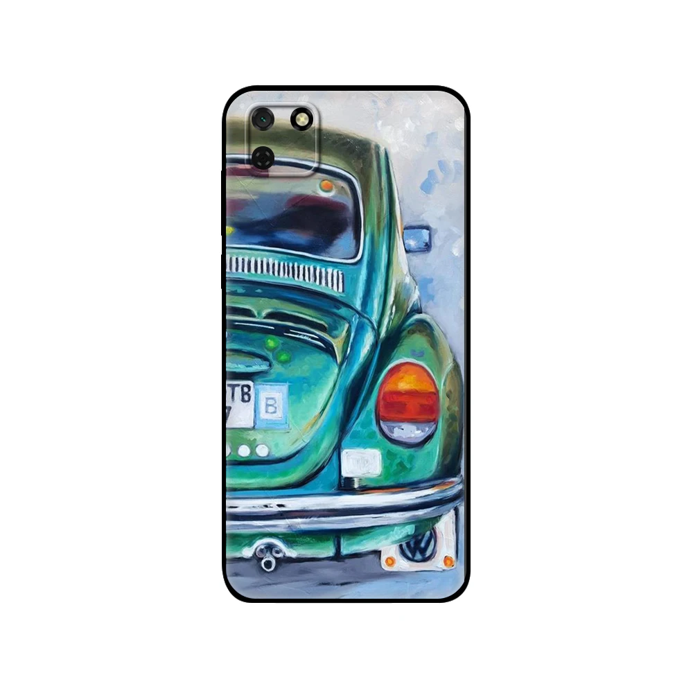 Черный чехол из ТПУ для Huawei Y9S Y6S Y8S Y5P Y7P Y8P Y5 lite Prime 2018 Y6 2019 классический винтажный