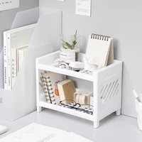 stationery organizer double fold storage shelf desktop storage desk accessories organizers desk set office school supplies
