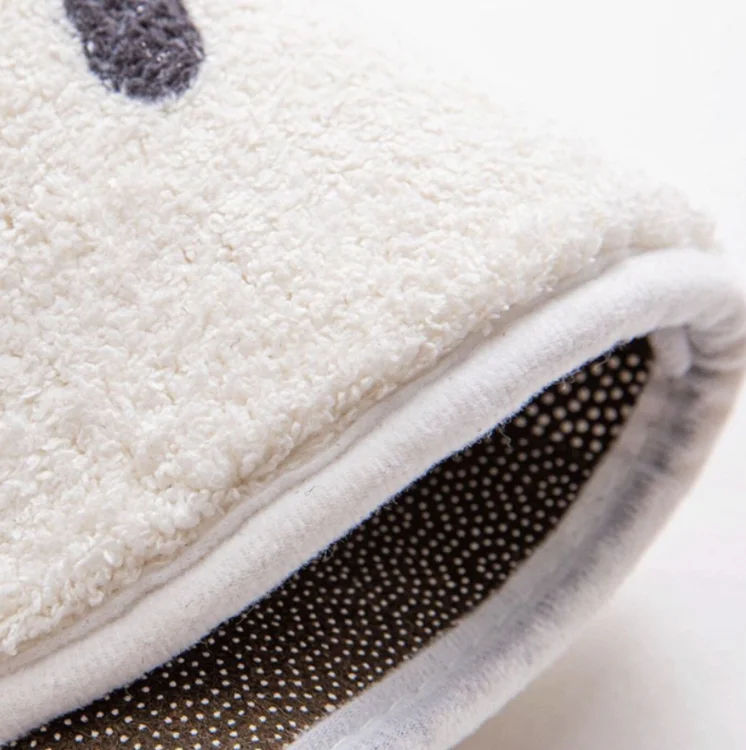 Уникальный плюшевый коврик Geek с одним дыроколом пышный мягкий напольный ковер