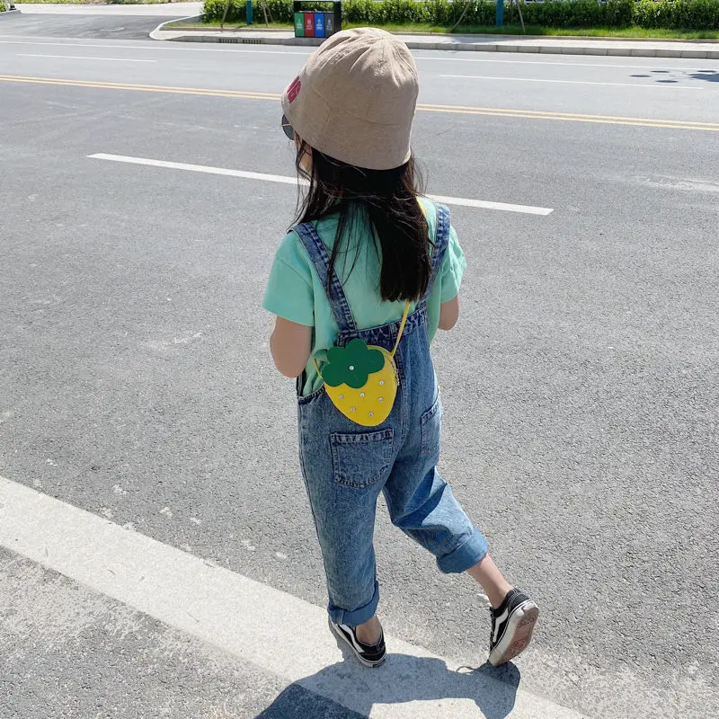 Cute Strawberry Girls Mini Crossbody Bags Fashion Princess Money Shoulder Bags Kids Gifts Lovely Children Small Purse Handbags