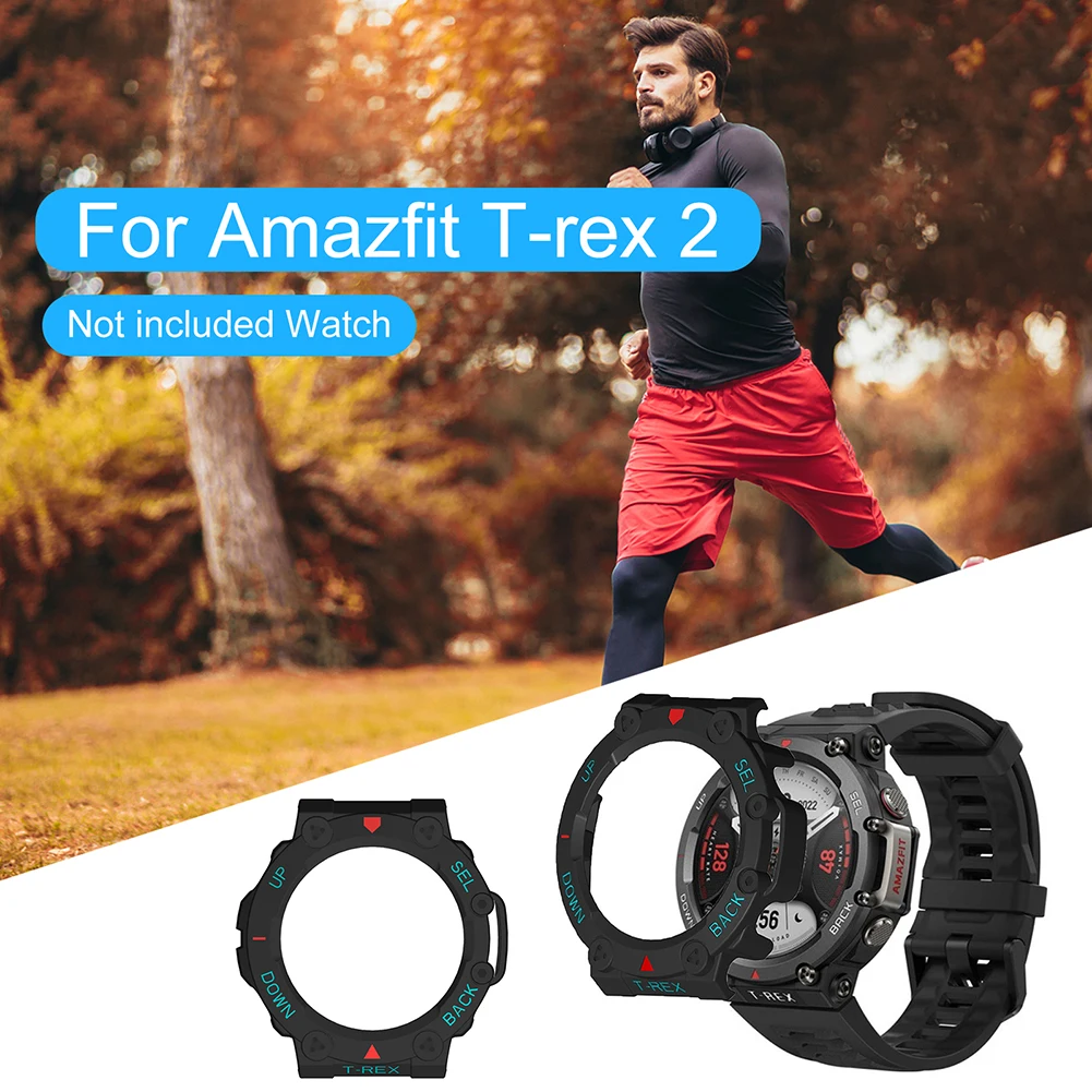 

Smart Sports Watch Cover Anti-collision Watch Protection Frame with Digital Scale All-around Protective for Amazfit T-rex 2