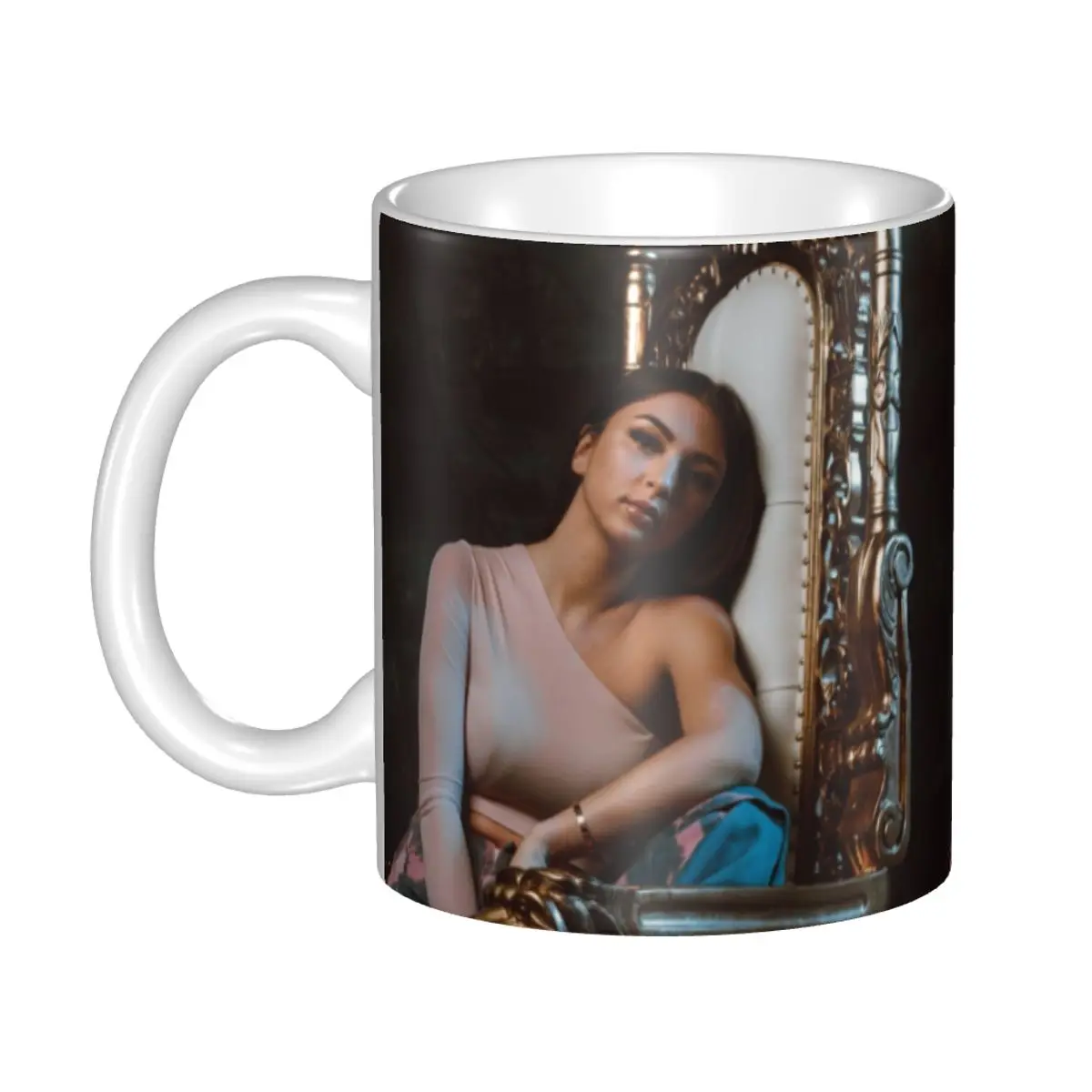 

Персонализированные французские чашки Singer Eva Queen, керамическая кофейная чашка на заказ, креативный подарок, рабочая посуда для улицы, чашки