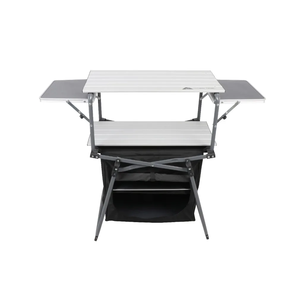 

Kitchen Camping Table Silver Free Shipping Portable Folding Tables Furnishings Hiking Sports Entertainment