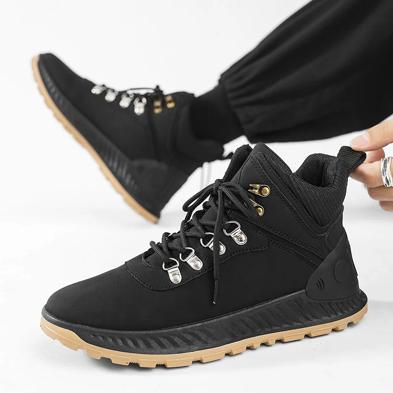 

2022 New Autumn and Winter High Top Outdoor Shoes Climbing Shoes Martin Shoes Men's Shoes Fashion Casual Shoes Workwear Shoes