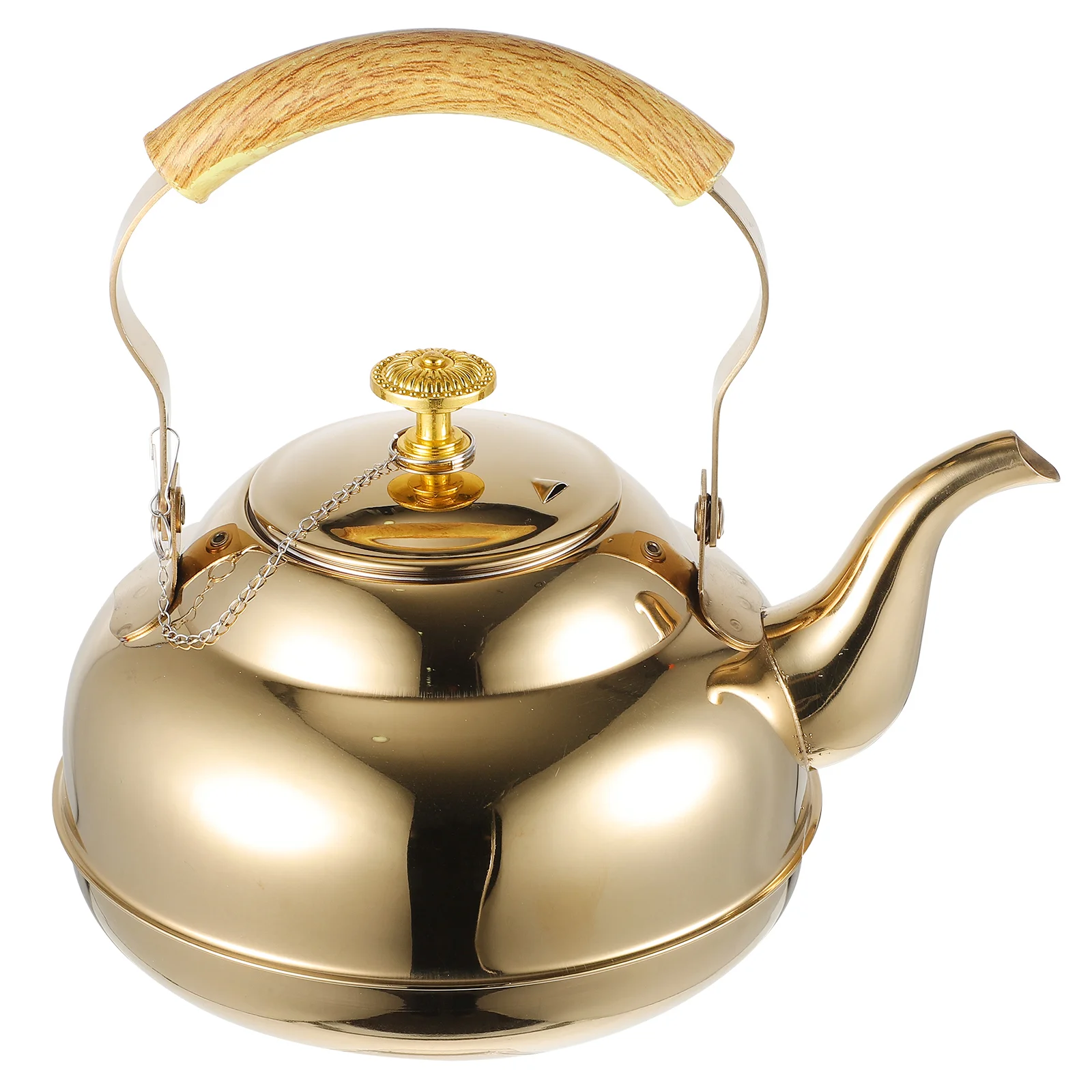 

Stainless Steel Teapot Handle Tearoom Supplies Kettle Home Pitcher Water Lid Household Reliable