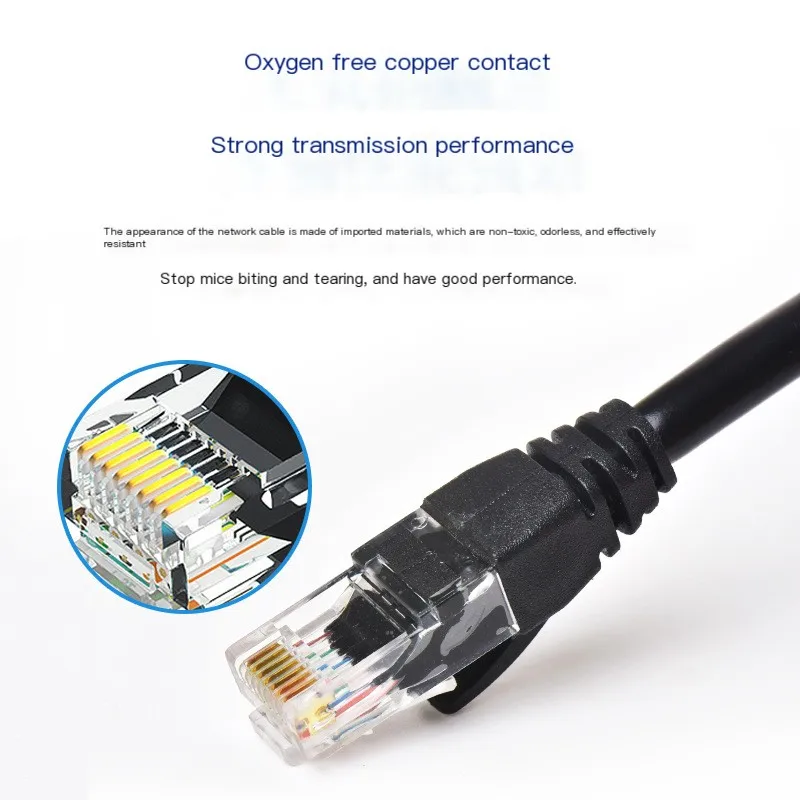 Фото Ethernet-кабель Cat6 RJ45 UTP Сетевой шнур LAN Интернет 1000 Мбит/с Высокоскоростной для ноутбука Маршрутизатор ПК Маршрутизатор PS5 ПК 4 3 Модем Xbox №2