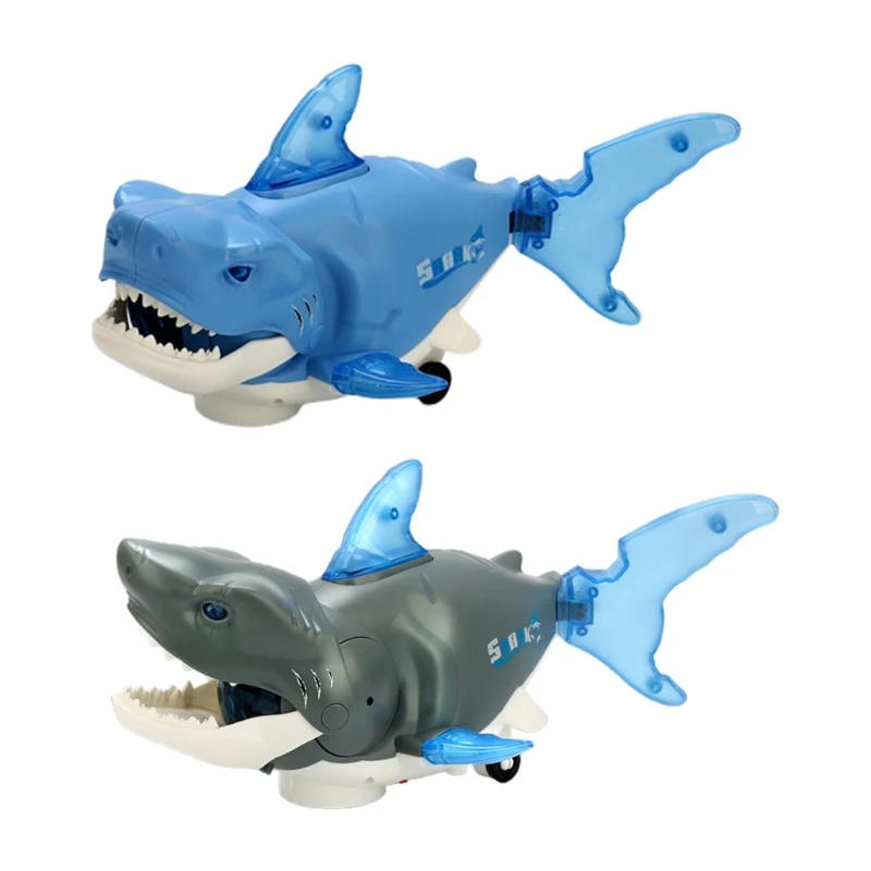 

Electric Universal Shark LED Music Walking Educational Funny Interactive Kids
