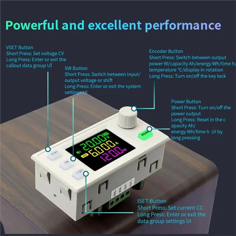 A93PHOT! SK220X 9A 220W DC Преобразователь напряжения (повышающийпонижающий) с ЧПУ, регулируемый, CC CV, для лабораторий и солнечных зарядных модулей (art.: 3920db5aa5e8a) - 3920db5aa5e8a