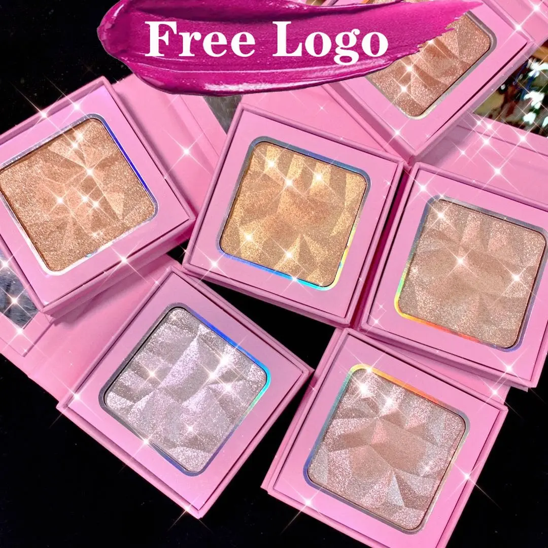 

Private Label 6 Color Cosmetics Highlight Powder Shimmer Makeup Contour Highlighter Palette Custom Logo Bulk Wholesale