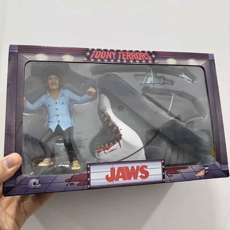 Фото Тони Terrors NECA 03346, фигурка JAWS Hooper, экшн-фигурки, аниме, ПВХ, подвижная модель, кукла, орнамент, игрушки, оригинальный подарок для детей №3