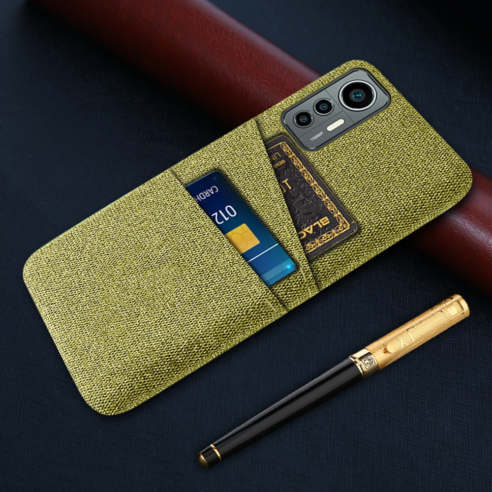

Fabric Case For Xiaomi 12 Lite Dual Card Fabric Cloth Luxury Cover For Xiaomi 12 Lite Pro 12S Pro 12X Xiaomi12X Xiaomi12Pro