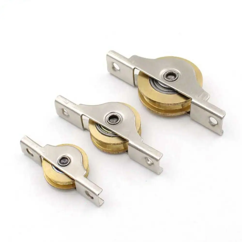 Прочные стальные ролики для дверей сарая железные серебряные направляющие