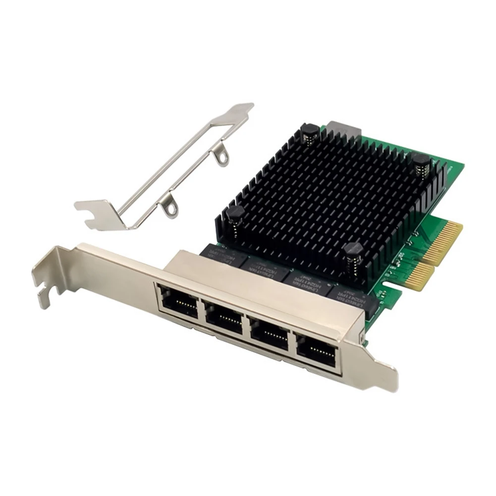 

PCIE X4 2,5G гигабитная сетевая карта RTL8125B 4 порта Ethernet Сетевая карта настольная Серверная сеть