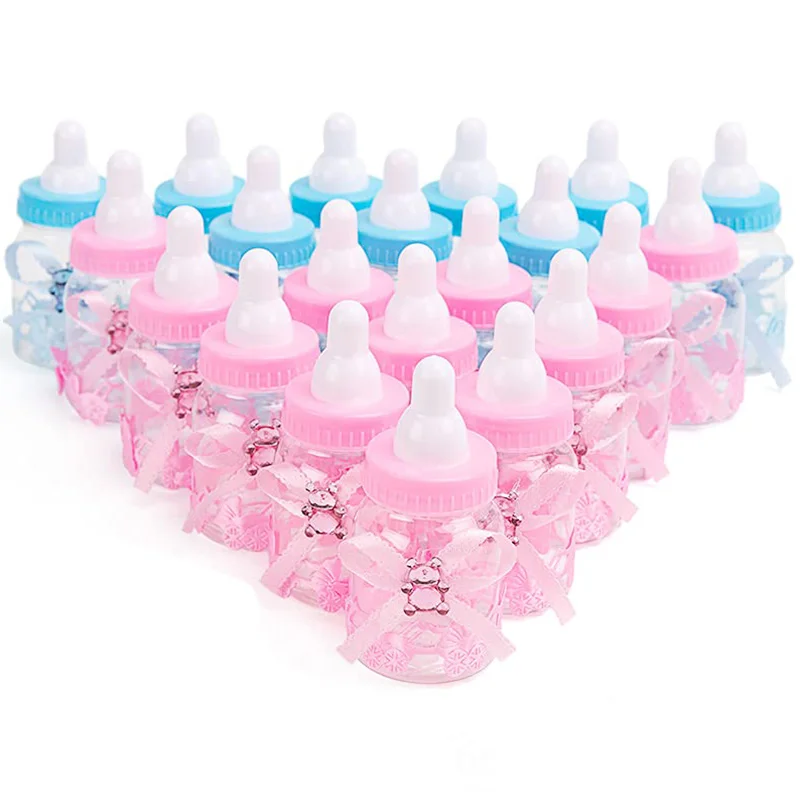 12pcs Feeder Style Candy Bottle for Baby Shower Favors Fillable Mini Bottle Candy Gift for Boy Girl Newborn Baptism Birthday images - 6