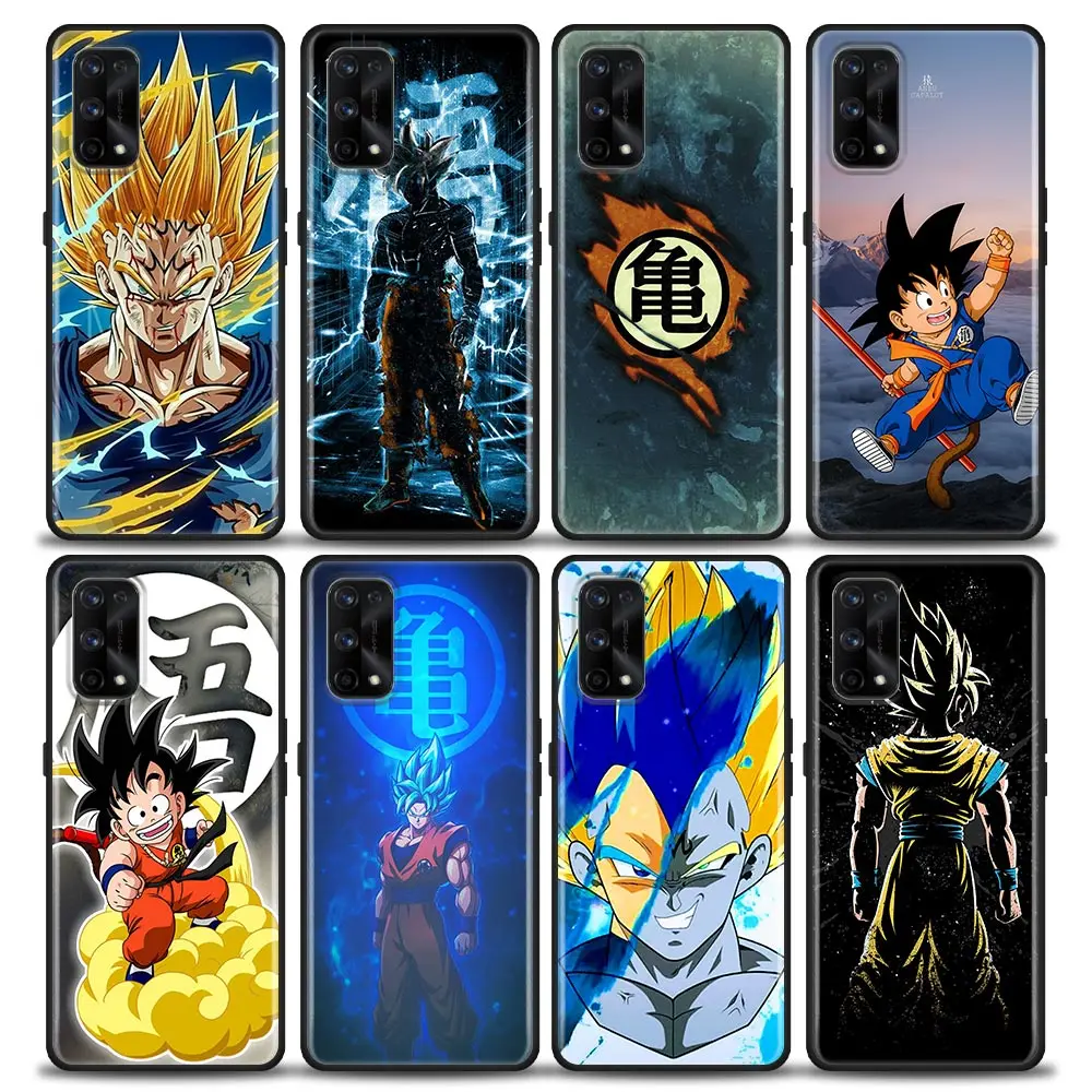 

Dragon ball Z Goku Vegeta Phone Case for Realme 5 6 7 7i 8 8i 9i 9 XT GT GT2 C17 Pro 5G SE Neo2 Soft Silicone Case BANDA