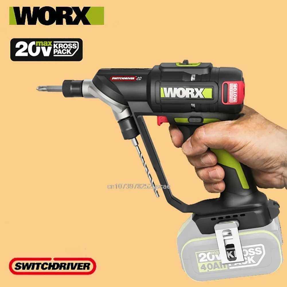 Ударная дрель Worx 1/4 дюйма 50 нм бесщеточный двигатель 6 35 мм двойная Шестигранная