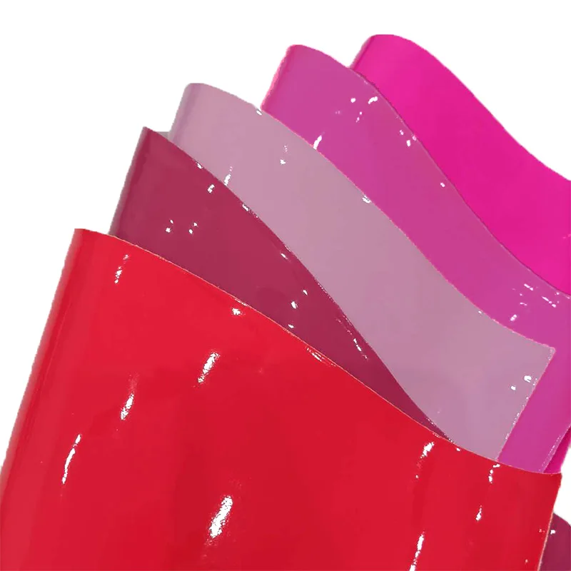 

30x135cm Solid Color Mirror Smooth Soft PU Faux Artificial Leather Fabric for Making Shoe/Bag/Clothing/DIY Accessories/Cover