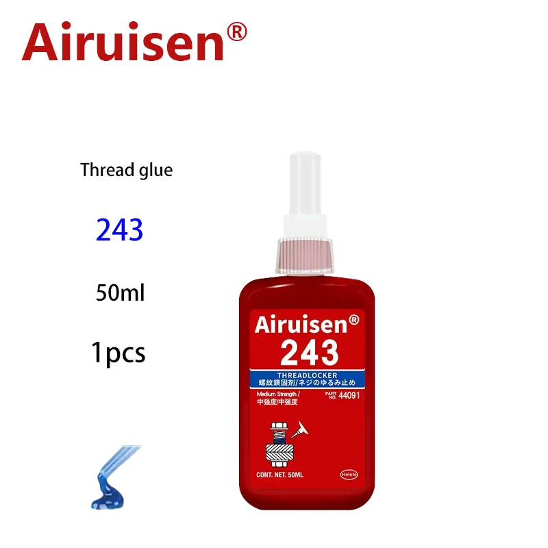 

Ai Rui Sen 243 50ml Screw Lock Threadlocker Anaerobic Adhesive Screws Sealer Sealing Glue Thread Sealants