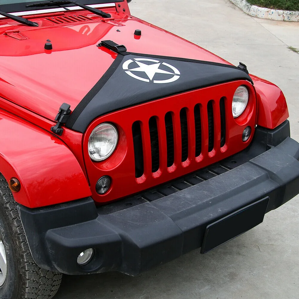 Защитный Бюстгальтер для капота двигателя Jeep Wrangler JK 2007-17 аксессуары пентаграмма