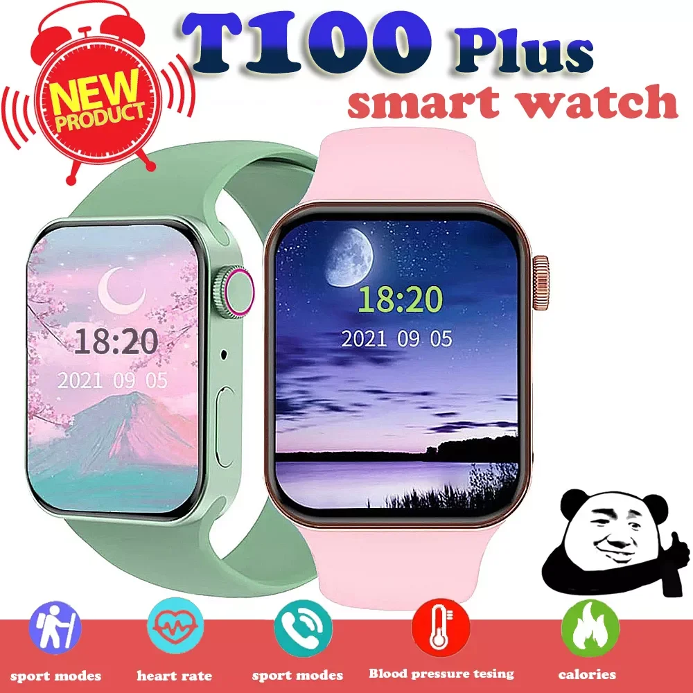 

Умные часы T100 Plus, часы с Bluetooth для звонков, многофункциональные мужские и женские модные спортивные часы PK X7 T900 reloj inte