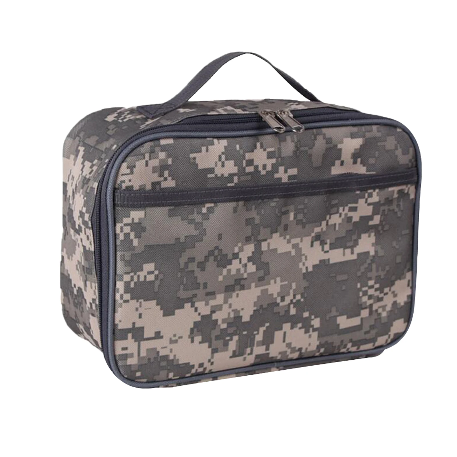 

Сумка для обеда из ткани Оксфорд с карманом спереди, портативная Герметичная сумка большой вместимости с изоляцией для пищевых напитков, дл...