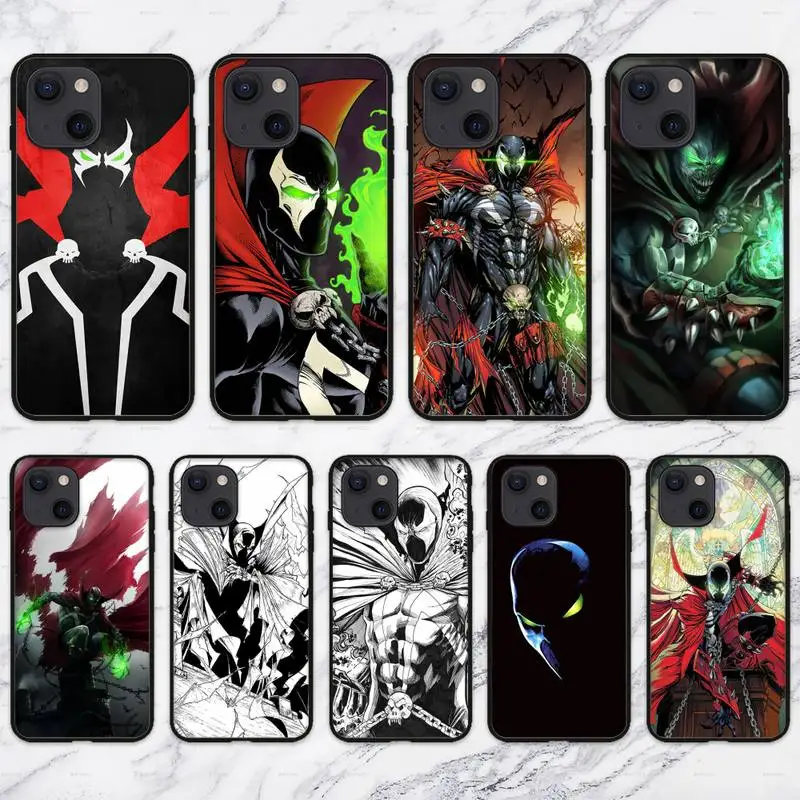 Комикс-Спаун чехол для телефона iPhone 11 12 Mini 13 Pro XS Max X 8 7 6s Plus 5 SE XR