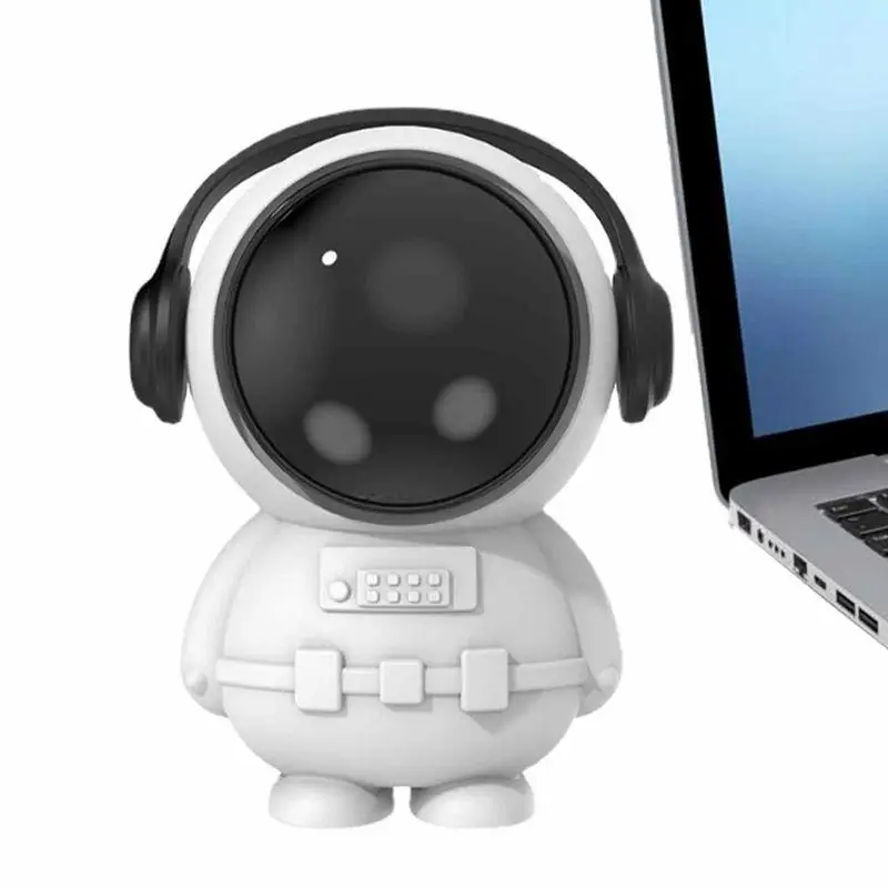 

Mini Fan Portable Mute Leafless Handheld Fan Portable Speed Adjustable USB Rechargeable Astronaut Shape Fan For Kids Girls Boys