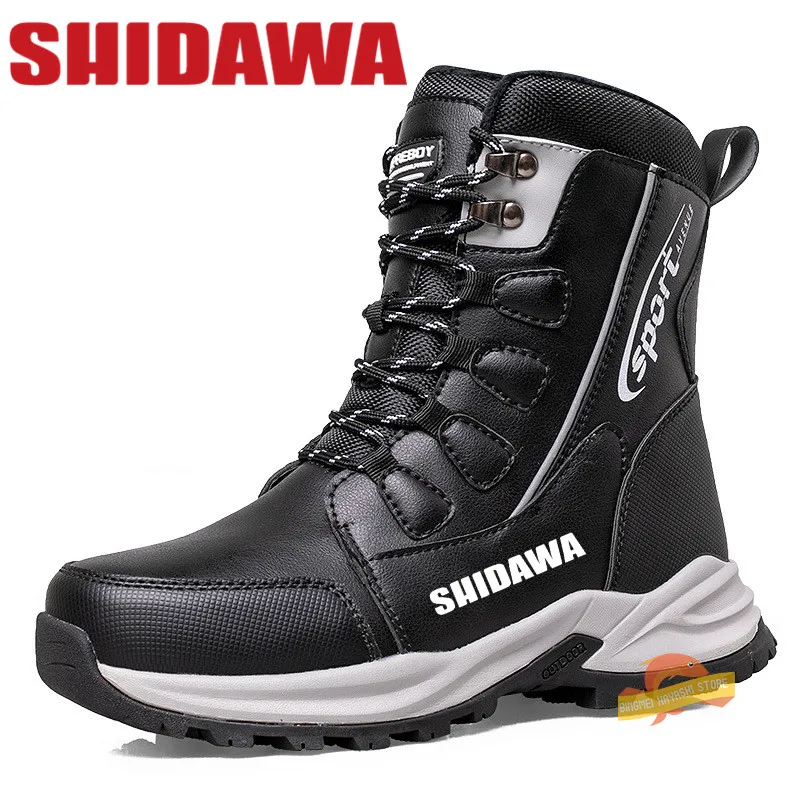 Мужская обувь SHIDAWA зимние плюшевые утолщенные сапоги трендовые Высокие Ботинки