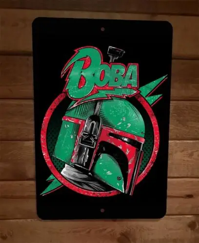 Boba David Bowie пародия 8x12 металлический настенный знак