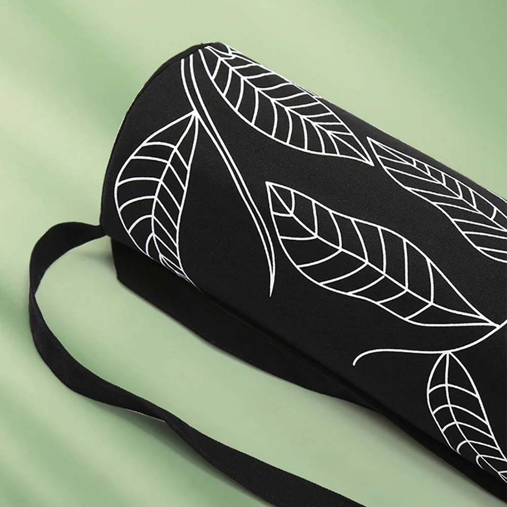Hot New Durable Yoga Mat Carrier Bag Black Carry Elastic Fitness GYM Pockets 200g 74*14cm Polyester Cotton Canvas