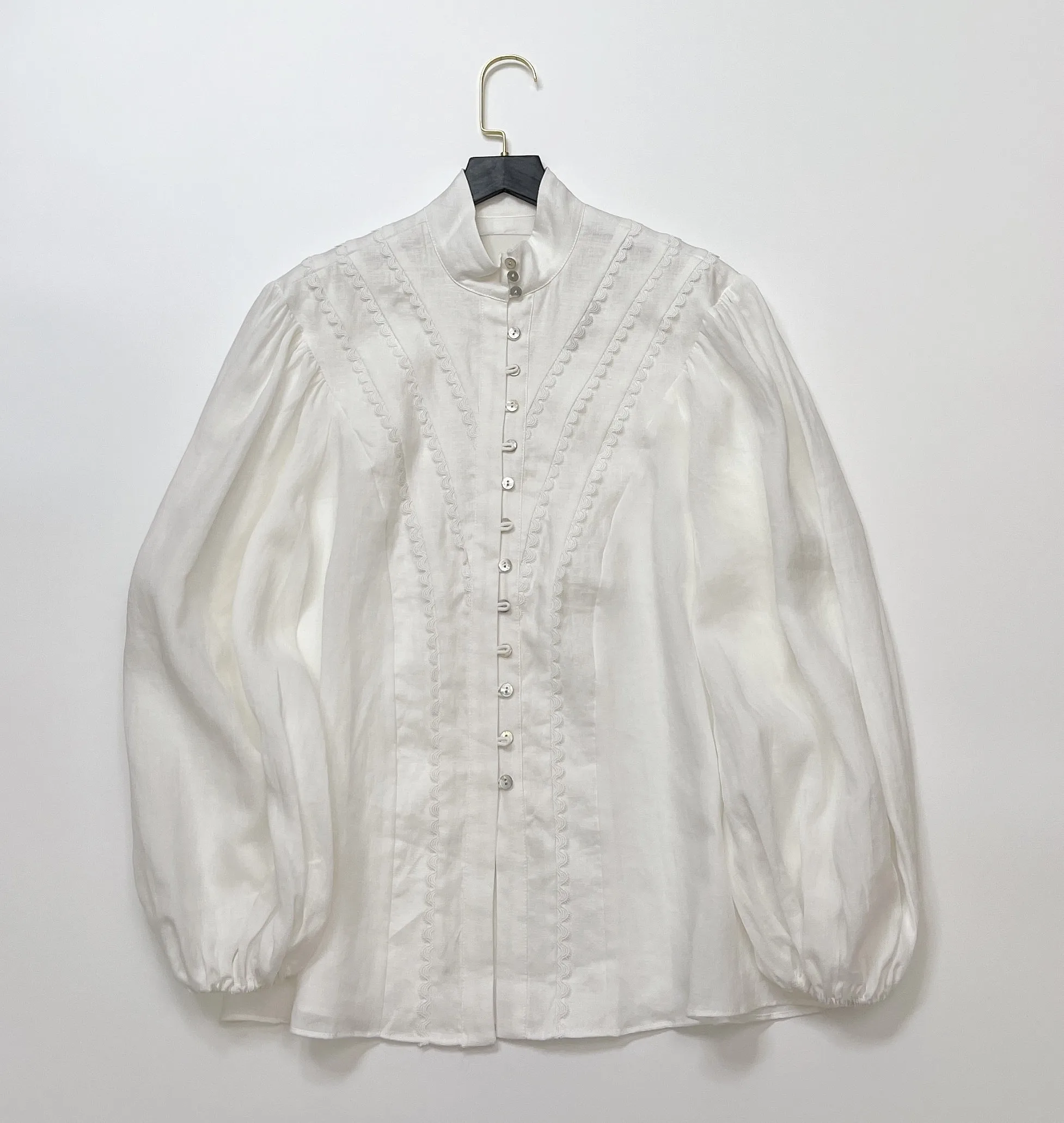 

Female Clothing Shirt Top Women Blouse Women Clothing Woman Clothes Fashion 2022 Women's Shirt Puff Sleeve Linen Loose Shirt