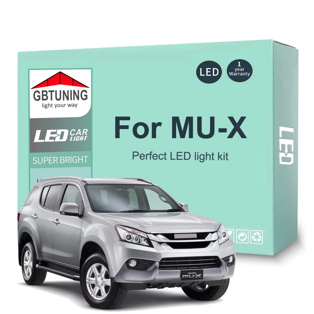 Комплект светодиодных ламп для светильник освещения 9 шт. Isuzu MU-X Mux 2013-2015 2016 2017 2018