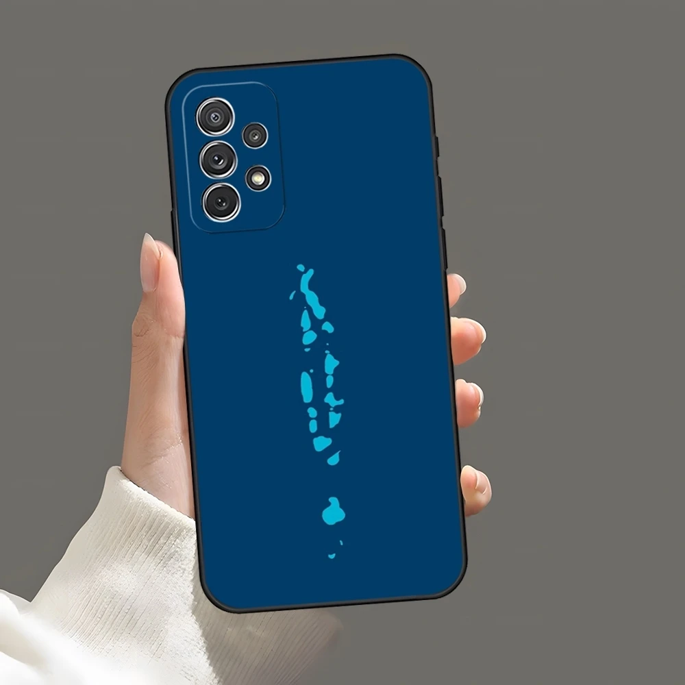 Чехол для телефона MALDIVES Map Samsung S25 S24 S20 S21 S22 S23 Ultra Fe Plus A05 A06 A16 A26 A36 A56 Coque