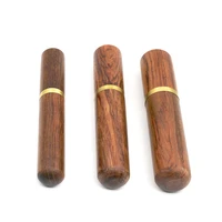 1pcs wood cigar tube case sealed moisture proof cigar tube for 1 portable travel metal edging cigar humidor holder