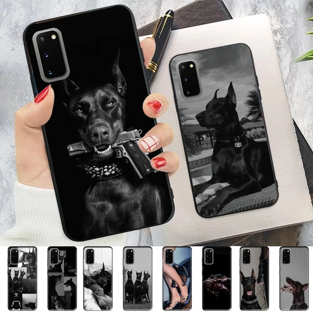 

Dachshund Doberman Dog Phone Case For Samsung S 9 10 20 21 22 23 30 23plus lite Ultra FE S10lite Fundas