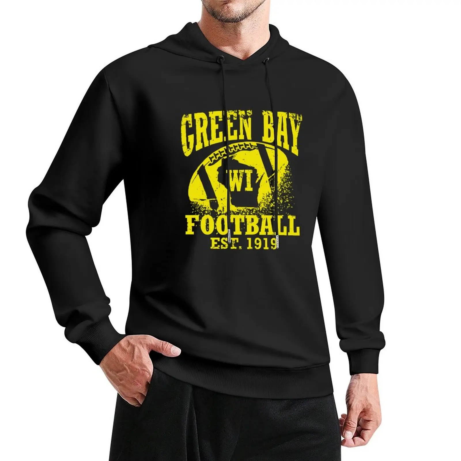 Green Bay Football Pullover Hoodie мужской зимний свитер с капюшоном уличная одежда