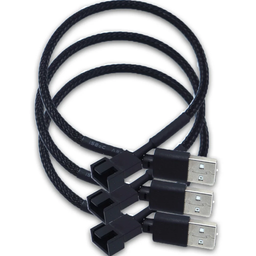 

3 Pc Cable Adapter USB Fan Adapter USB Fan Cable USB Fan Connector Computer Fan Adapter Cable Adapter Cable Fan