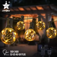 led g40 spherical string lights ip65 waterproof outdoor copper wire string lights for backyard garden christmas day decoration