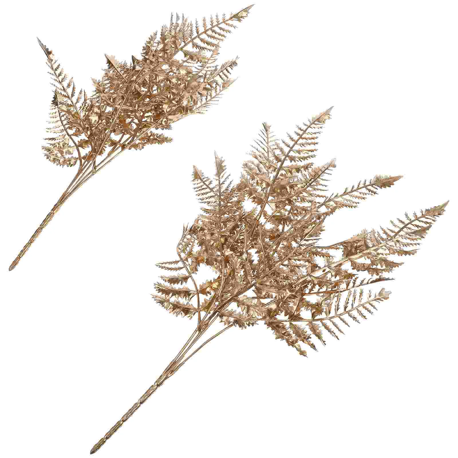 

Leaves Christmas Tree Glitter Fake Artificial Pickswreath Decor Ornament Decoration Leaf Arrangements Decorative Bunch Vase