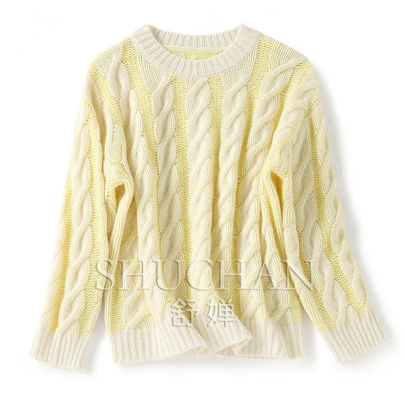 Женский толстый свитер из чистого кашемира